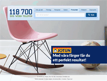 Tablet Screenshot of produkter.118700.se